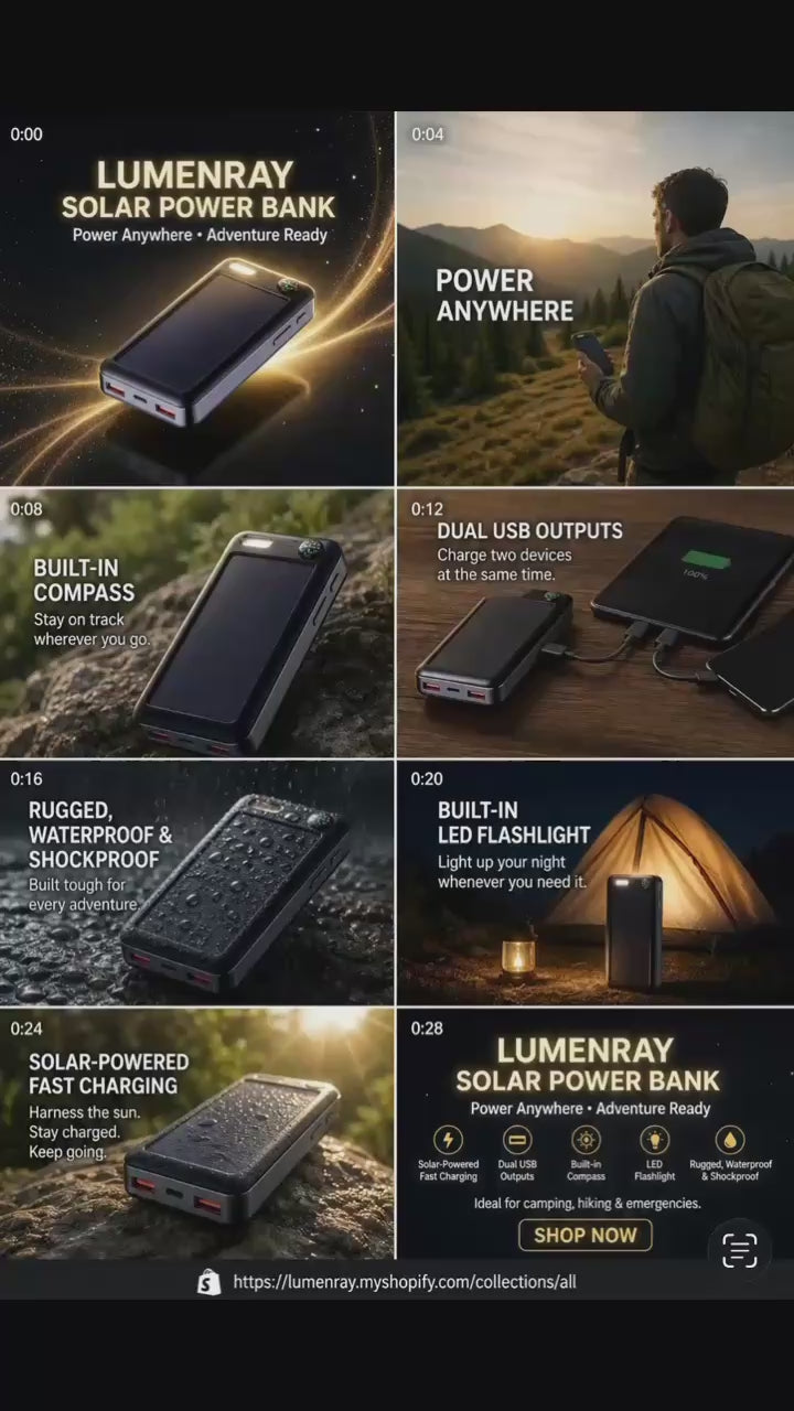 Solar battery mobile power bank